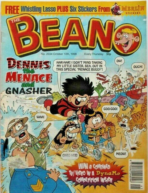 Beano British Comic - # 2934 - 10 October 1998 - #