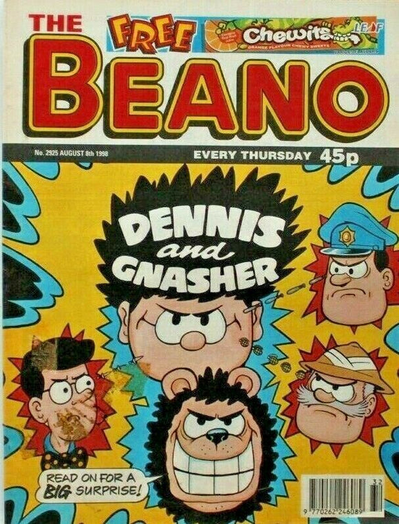 Beano British Comic - # 2925 - 8 August 1998 - #