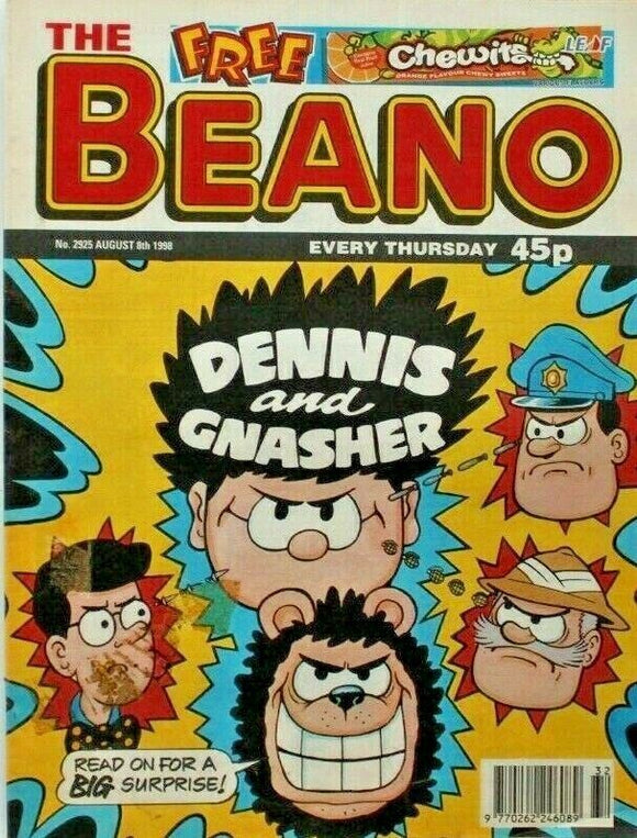 Beano British Comic - # 2925 - 8 August 1998 - #
