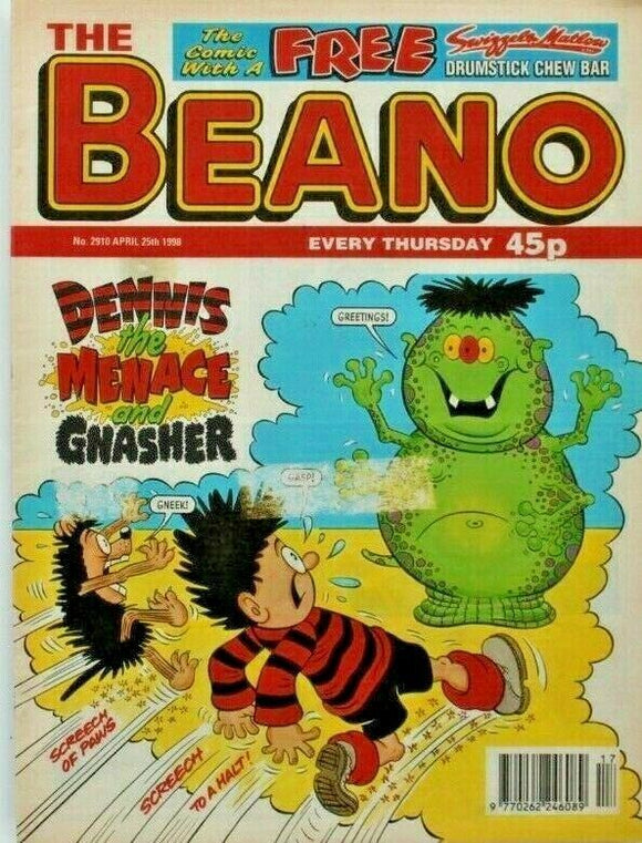 Beano British Comic - # 2910 - 25 April 1998 - #